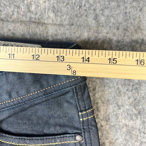 Diesel Viker Mens Jeans Size 26 L30 100% Cotton 100% Cow Leather Patch Dark Wash - Picture 10 of 16